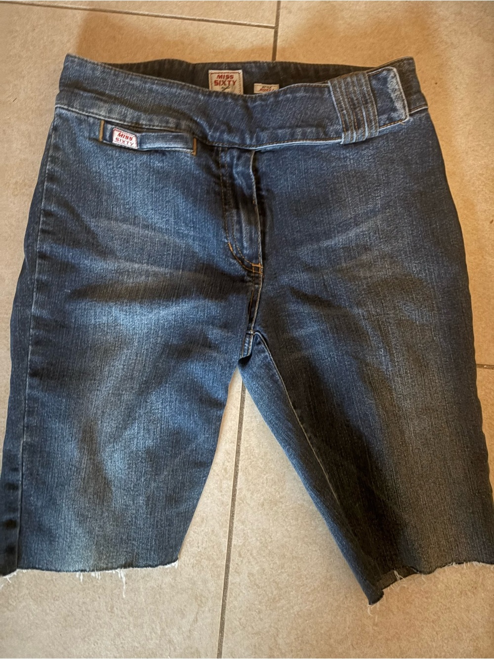 Denim Jorts cut off shorts Bermuda bicycle shorts Y2K
